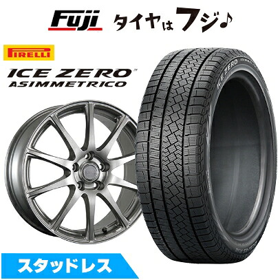 【新品】40系アルファード/ヴェルファイア スタッドレスタイヤ ホイール4本セット 225/60R18 ピレリ ウィンター アイスゼロアシンメトリコ ブリヂストン エコフォルム SE-23 トヨタ車専 7J 18インチ(送料無料)