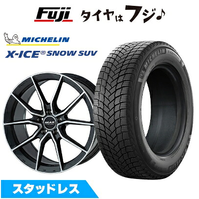 【新品】輸入車用 ベンツGLC（X254/C254） スタッドレスタイヤ ホイール4本セット 235/55R19 ミシュラン エックスアイス スノー SUV MAK アルジェント FF 8J 19インチ(送料無料)