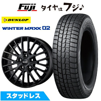 【新品】輸入車用 MINI(F56/F55/F57) スタッドレスタイヤ ホイール4本セット 195/55R16 ダンロップ ウインターマックス 02 WM02 MAK チェルシー 6.5J 16インチ(送料無料)|フジコーポレーション