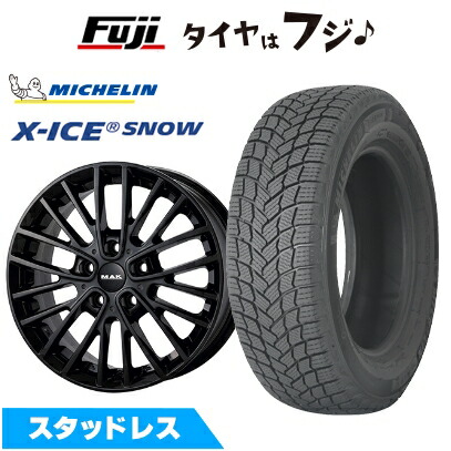 【新品】輸入車用 MINI（J05） スタッドレスタイヤ ホイール4本セット 225/45R18 ミシュラン エックスアイス スノー MAK チェルシー 7.5J 18インチ(送料無料)