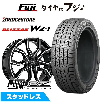 【新品】輸入車用 テスラ モデルX スタッドレスタイヤ ホイール4本セット 255/45R20 ブリヂストン ブリザック WZ-1 MSW by OZ Racing MSW 41T 9J 20インチ(送料無料)