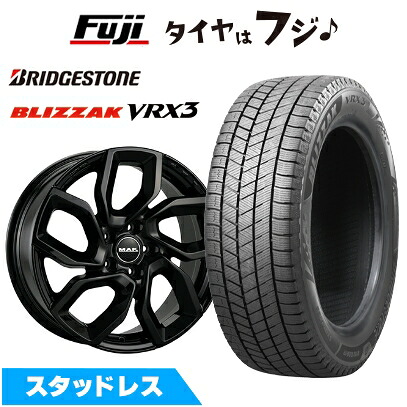 【新品】輸入車用 コンパス 2017- スタッドレスタイヤ ホイール4本セット 225/60R17 ブリヂストン ブリザック VRX3 MAK アポロ 7.5J 17インチ(送料無料)