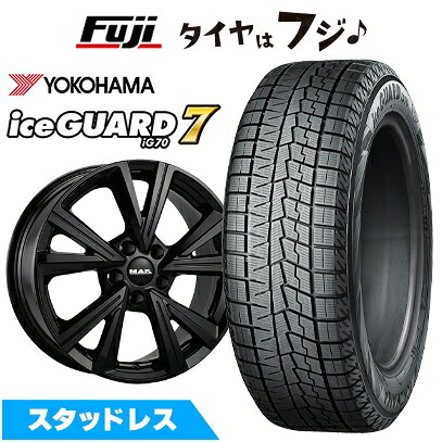 【新品】輸入車用 VW（アルテオン） スタッドレスタイヤ ホイール4本セット 225/55R17 ヨコハマ アイスガード7 セブンIG70 MAK クバーズ 7J 17インチ(送料無料)