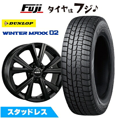 【新品】輸入車用 VW（T-Roc） スタッドレスタイヤ ホイール4本セット 215/60R16 ダンロップ ウインターマックス 02 WM02 MAK クバーズ 6.5J 16インチ(送料無料)