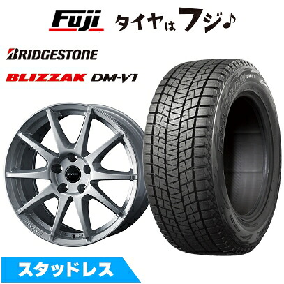 【新品】輸入車用 レネゲード スタッドレスタイヤ ホイール4本セット 215/65R16 ブリヂストン ブリザック DM-V1 WEDS ウェッズ アーヴィン S02 シルバー 7J 16インチ(送料無料)|フジコーポレーション