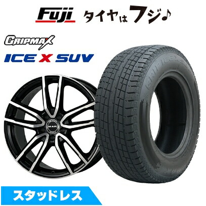 【新品】輸入車用 ベンツGLC（X254/C254） スタッドレスタイヤ ホイール4本セット 235/55R19 グリップマックス アイスX SUV BSW ブラックサイドウォール(限定) MAK エボ 8J 19インチ(送料無料)