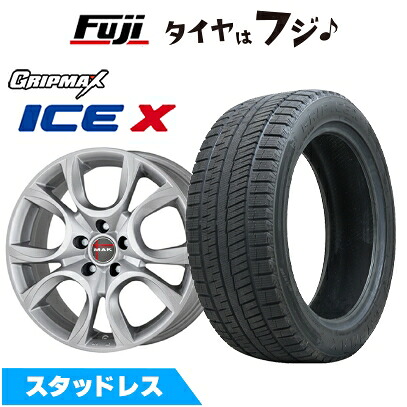 【新品】輸入車用 ジュリエッタ スタッドレスタイヤ ホイール4本セット 225/45R17 グリップマックス アイスX BSW ブラックサイドウォール(限定) MAK トリノ 7.5J 17インチ(送料無料)