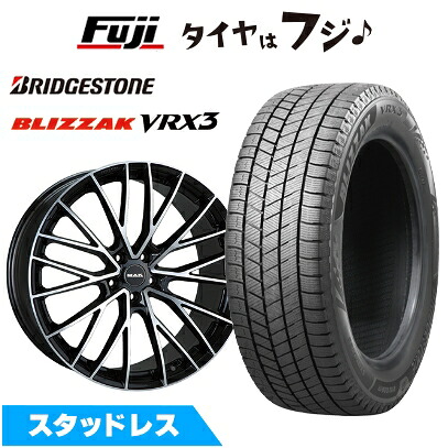 【新品】輸入車用 グレカーレ スタッドレスタイヤ ホイール4本セット 255/45R20 ブリヂストン ブリザック VRX3 MAK スペシャーレ 8.5J 20インチ(送料無料)