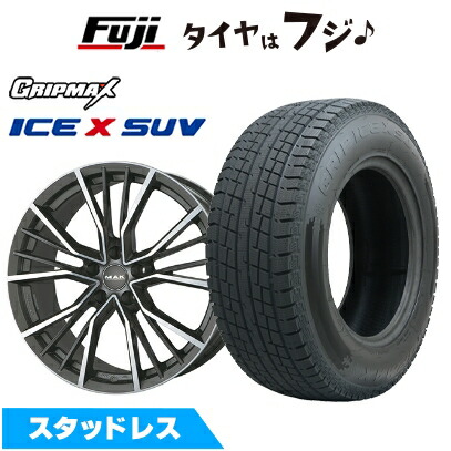 【新品】輸入車用 アウディQ4 e-tron スタッドレスタイヤ ホイール4本セット 235/55R19 グリップマックス アイスX SUV BSW ブラックサイドウォール(限定) MAK ユニオン 8.5J 19インチ(送料無料)