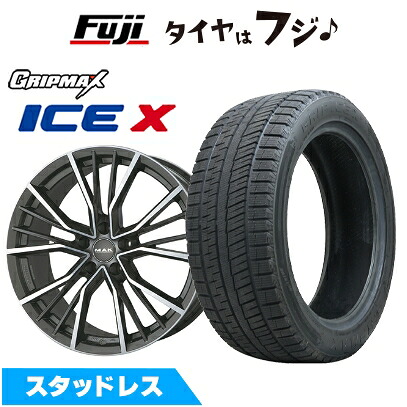 【新品】輸入車用 アウディA3(GY) スタッドレスタイヤ ホイール4本セット 225/40R18 グリップマックス アイスX BSW ブラックサイドウォール(限定) MAK ユニオン 8J 18インチ(送料無料)|フジコーポレーション