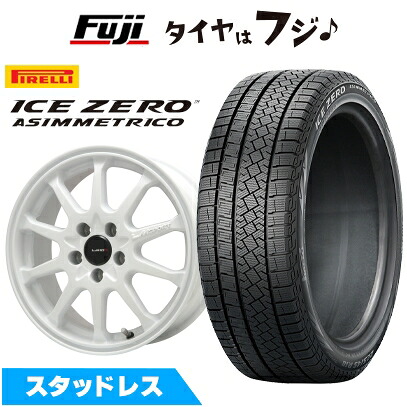 【新品】フリード クロスター スタッドレスタイヤ ホイール4本セット 185/65R15 ピレリ ウィンター アイスゼロアシンメトリコ レアマイスター LMスポーツ LM-10R(ホワイト) 6J 15インチ(送料無料) 48,540円
