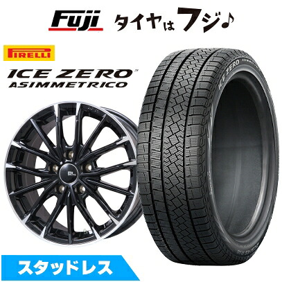 【新品国産車用5穴114.3】 スタッドレスタイヤ ホイール4本セット 215/50R17 ピレリ ウィンター アイスゼロアシンメトリコ ブランドルライン DF-10M グロスブラック/カットスポーク 7J 17インチ(送料無料)