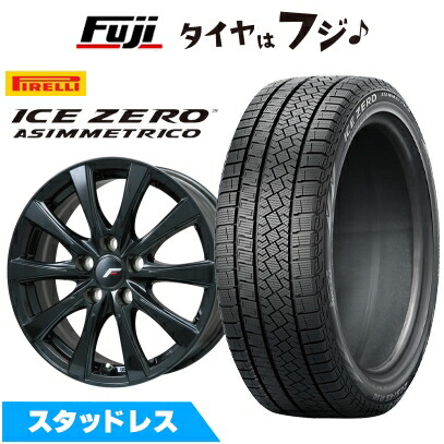 【新品】40系アルファード/ヴェルファイア スタッドレスタイヤ ホイール4本セット 225/60R18 ピレリ ウィンター アイスゼロアシンメトリコ レアマイスター LF-イゾラII ブラックメタリック(平座ナット) 7J 18インチ(送料無料)