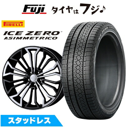 【新品国産車用5穴100】 スタッドレスタイヤ ホイール4本セット 225/40R18 ピレリ ウィンター アイスゼロアシンメトリコ ENKEI エンケイ all オールエイト【限定】 7.5J 18インチ(送料無料)|フジコーポレーション