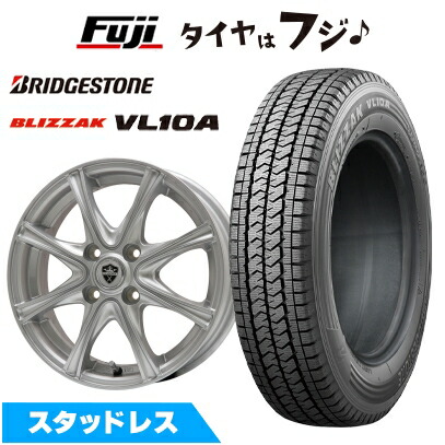 【新品】プロボックス/サクシード(160系) スタッドレスタイヤ ホイール4本セット 155/80R14 88/86N ブリヂストン ブリザック VL10A エルベ エステローザ MZV シルバー 5J 14インチ(送料無料)