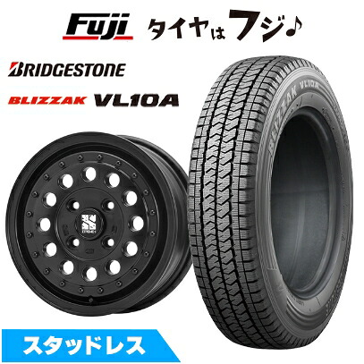 【新品】タウンエースバン スタッドレスタイヤ ホイール4本セット 165/80R14 97/95N ブリヂストン ブリザック VL10A MLJ エクストリームJ ラギッド 5J 14インチ(送料無料)