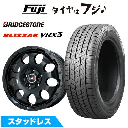 【新品国産車用5穴114.3】 スタッドレスタイヤ ホイール4本セット 215/60R17 ブリヂストン ブリザック VRX3 レアマイスター LMG CS-9 マットブラック 6.5J 17インチ(送料無料)