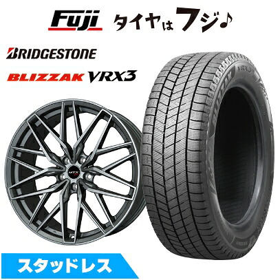 【新品】輸入車用 MINI（U25） スタッドレスタイヤ ホイール4本セット 225/60R17 ブリヂストン ブリザック VRX3 ビッグウエイ EURO BAHN ニュルブルグMTX(マットチタニウム) 7.5J 17インチ(送料無料)