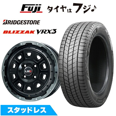 【新品 軽自動車】ソリオ スタッドレスタイヤ ホイール4本セット 165/70R14 ブリヂストン ブリザック VRX3 レアマイスター LMG DS-10 ブラック/ブラッククリアリム 4.5J 14インチ(送料無料) ※コンパクトカー装着不可