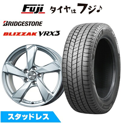 【新品】輸入車用 プジョー リフター スタッドレスタイヤ ホイール4本セット 215/60R17 ブリヂストン ブリザック VRX3 ユーロアクシス クロスエッジ(シルバー) 7J 17インチ(送料無料)|フジコーポレーション