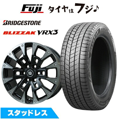 【新品】ランクル300 スタッドレスタイヤ ホイール4本セット 265/55R20 ブリヂストン ブリザック VRX3 ビッグウエイ B-LUGNAS BRD(ブラックポリッシュ) トヨタ車専用 8.5J 20インチ(送料無料)|フジコーポレーション