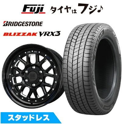 【新品】プラド/ハイラックス スタッドレスタイヤ ホイール4本セット 265/60R18 ブリヂストン ブリザック VRX3 ホットスタッフ バークレイハードロック ヒューロン 8J 18インチ(送料無料)｜フジコーポレーション
