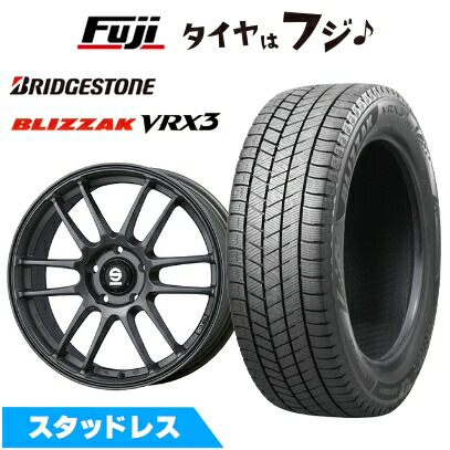 【新品国産車用5穴100】 スタッドレスタイヤ ホイール4本セット 225/45R18 ブリヂストン ブリザック VRX3 OZ SPARCO ターマック【限定】 8J 18インチ(送料無料)