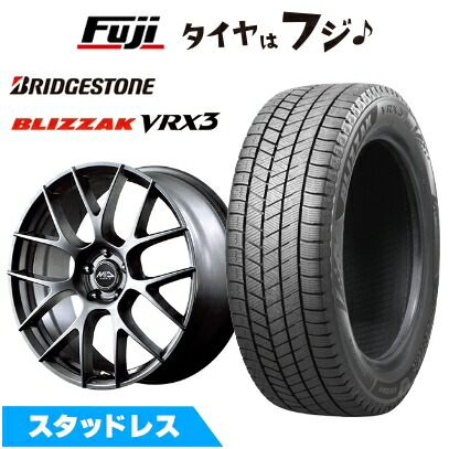 【新品】レクサスLBX スタッドレスタイヤ ホイール4本セット 225/55R18 ブリヂストン ブリザック VRX3 MID WHEELS レフィナーダ モーション3 トヨタ・レクサス車専用 7J 18インチ(送料無料)|フジコーポレーション