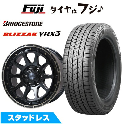 【新品】プラド/ハイラックス スタッドレスタイヤ ホイール4本セット 265/60R18 ブリヂストン ブリザック VRX3 レアマイスター LMG DIEZ グロスブラック/ブロンズクリア 8J 18インチ(送料無料)|フジコーポレーション
