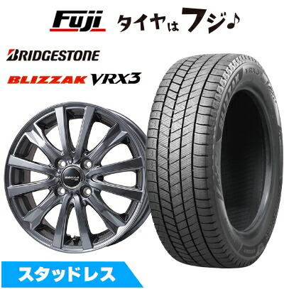【新品 軽自動車】エブリイワゴン スタッドレスタイヤ ホイール4本セット 165/60R14 ブリヂストン ブリザック VRX3 トピー シビラ NEXT W-5 ディープグレー【限定】 4.5J 14インチ(送料無料)