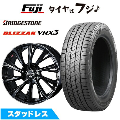 【新品】40系アルファード/ヴェルファイア スタッドレスタイヤ ホイール4本セット 225/60R18 ブリヂストン ブリザック VRX3 WEDS ウェッズ レオニス JG BK/SCマシニング トヨタ・レクサス車専 7J 18インチ(送料無料)