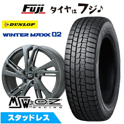 【新品】輸入車用 ボルボ(V60 クロスカントリー 2015-19) スタッドレスタイヤ ホイール4本セット 235/50R18 ダンロップ ウインターマックス 02 WM02 MSW by OZ Racing MSW 60(グロスガンメタル) 7.5J 18インチ(送料無料)|フジコーポレーション