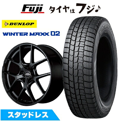 【新品】レクサスLBX スタッドレスタイヤ ホイール4本セット 225/60R17 ダンロップ ウインターマックス 02 WM02 MID WHEELS レフィナーダ モーション4 トヨタ・レクサス車専用 7J 17インチ(送料無料)