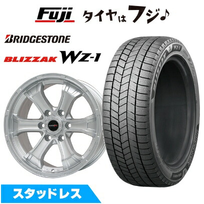 【新品】プラド/ハイラックス スタッドレスタイヤ ホイール4本セット 265/60R18 ブリヂストン ブリザック WZ-1 ビッグウエイ B-MUD K(シルバー) トヨタ車専用 8J 18インチ(送料無料)