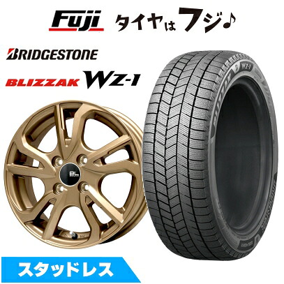 【新品】クロスビー/イグニス スタッドレスタイヤ ホイール4本セット 175/60R16 ブリヂストン ブリザック WZ-1 ブランドルライン レツィオ ブロンズ 5J 16インチ(送料無料)