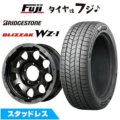 【新品】ジムニーシエラ/ジムニーノマド スタッドレスタイヤ ホイール4本セット 215/70R16 ブリヂストン ブリザック WZ-1 レアマイスター LMG CS-9 ブラック/ブラッククリアリム 5.5J 16インチ(送料無料)｜フジコーポレーション