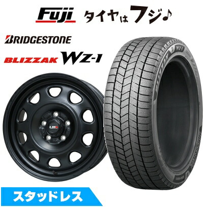 【新品国産車用5穴114.3】 スタッドレスタイヤ ホイール4本セット 215/70R16 ブリヂストン ブリザック WZ-1 レアマイスター LMG OFF-STYLE(マットブラック) 7J 16インチ(送料無料)｜フジコーポレーション