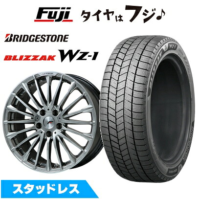 【新品】40系アルファード/ヴェルファイア スタッドレスタイヤ ホイール4本セット 225/55R19 ブリヂストン ブリザック WZ-1 レアマイスター LF-FORCE クロームハイパーシルバー平座ナット 7J 19インチ(送料無料)｜フジコーポレーション
