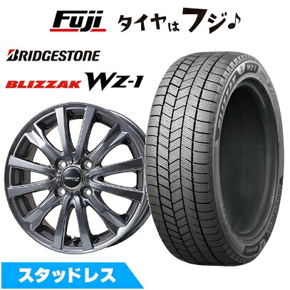 【新品 軽自動車】ソリオ スタッドレスタイヤ ホイール4本セット 165/70R14 ブリヂストン ブリザック WZ-1 トピー シビラ NEXT W-5 ディープグレー【限定】 4.5J 14インチ(送料無料)