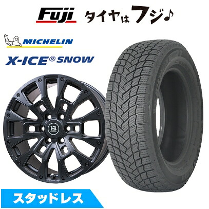 【新品】ランクル250 スタッドレスタイヤ ホイール4本セット 265/60R20 ミシュラン エックスアイス スノー ビッグウエイ B-LUGNAS BRD(マットブラック) トヨタ車専用 8.5J 20インチ(送料無料) 124,250円