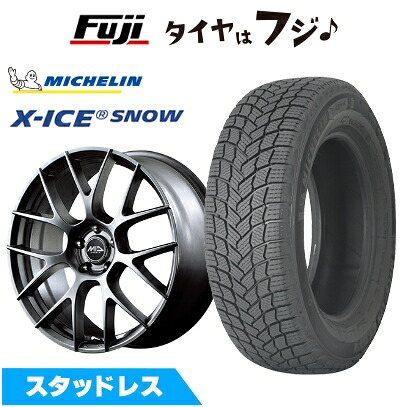 【新品】40系アルファード/ヴェルファイア スタッドレスタイヤ ホイール4本セット 225/60R18 ミシュラン エックスアイス スノー MID WHEELS レフィナーダ モーション3 トヨタ・レクサス車専 7J 18インチ(送料無料)|フジコーポレーション
