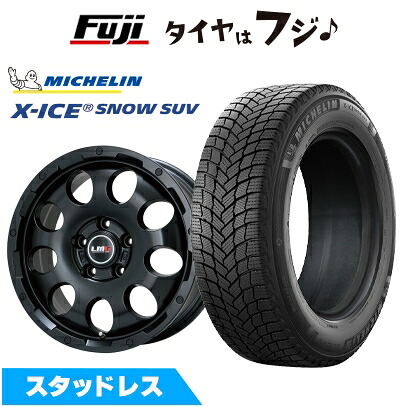 【新品国産車用5穴114.3】 スタッドレスタイヤ ホイール4本セット 215/70R16 ミシュラン エックスアイス スノー SUV レアマイスター LMG CS-9 マットブラック 6.5J 16インチ(送料無料)