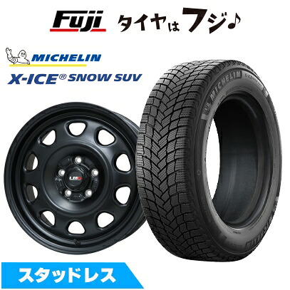 【新品国産車用5穴114.3】 スタッドレスタイヤ ホイール4本セット 235/70R16 ミシュラン エックスアイス スノー SUV レアマイスター LMG OFF-STYLE(マットブラック) 7J 16インチ(送料無料)