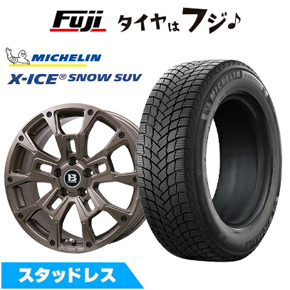 【新品】RAV4（アドベンチャー） スタッドレスタイヤ ホイール4本セット 245/65R17 ミシュラン エックスアイス スノー SUV ビッグウエイ B-LUGNAS BRD(マットブロンズ) 7J 17インチ(送料無料)