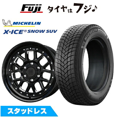 【新品】プラド/ハイラックス スタッドレスタイヤ ホイール4本セット 265/60R18 ミシュラン エックスアイス スノー SUV ホットスタッフ バークレイハードロック ヒューロン 8J 18インチ(送料無料)