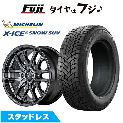 【新品】プラド/ハイラックス スタッドレスタイヤ ホイール4本セット 265/65R17 ミシュラン エックスアイス スノー SUV MID WHEELS NITRO POWER M26 クロスファング 8J 17インチ(送料無料)｜フジコーポレーション 121,200円