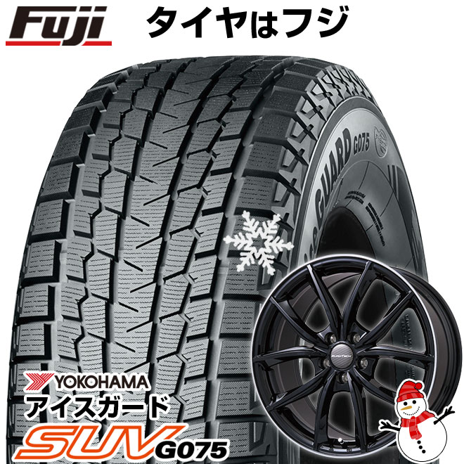 【新品】輸入車用 ボルボ（V90 クロスカントリー） スタッドレスタイヤ ホイール4本セット 235/50R19 ヨコハマ アイスガード SUV G075 ユーロテック VP-LINE(グロスブラックリムポリッシュ) 8J 19インチ(送料無料)