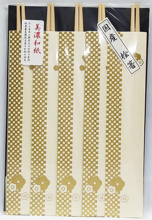 楽天市場】祝箸 本柳（ミズキ）5膳セット｜金文字・水引入り／無漂白