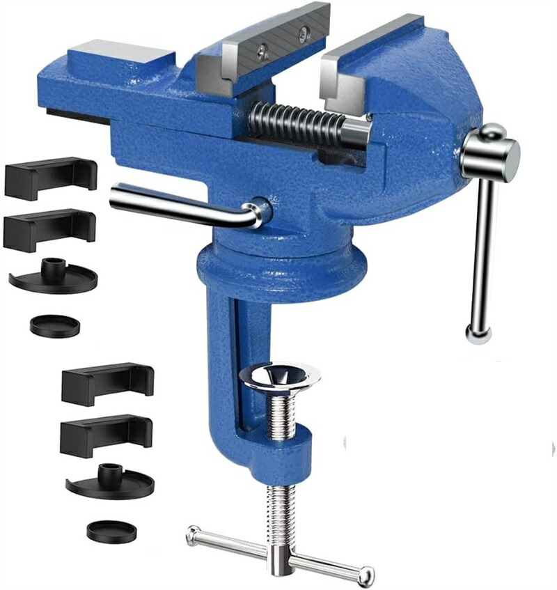 楽天市場】万力 卓上 回転式 口幅 75mm 最大開口約70mm クランプ部開口