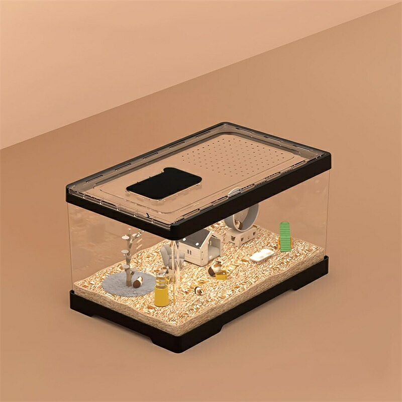 楽天市場】ハムスターケージ 小動物用 透明 アクリル製 通気性 DIY可能